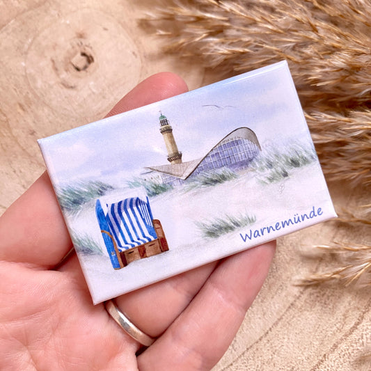 Magnet -Warnemünde Strandkorb-