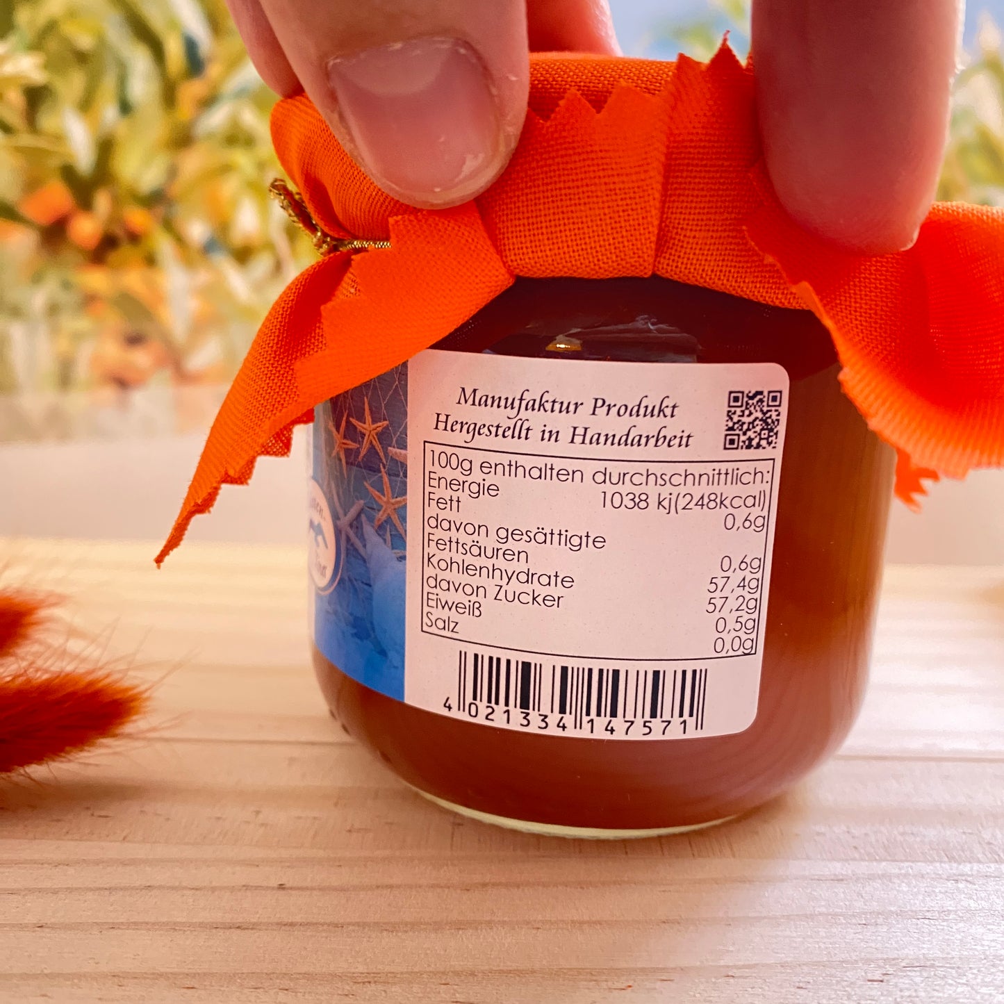 Sanddorn Granatapfel Fruchtaufstrich -Seewind- 210g