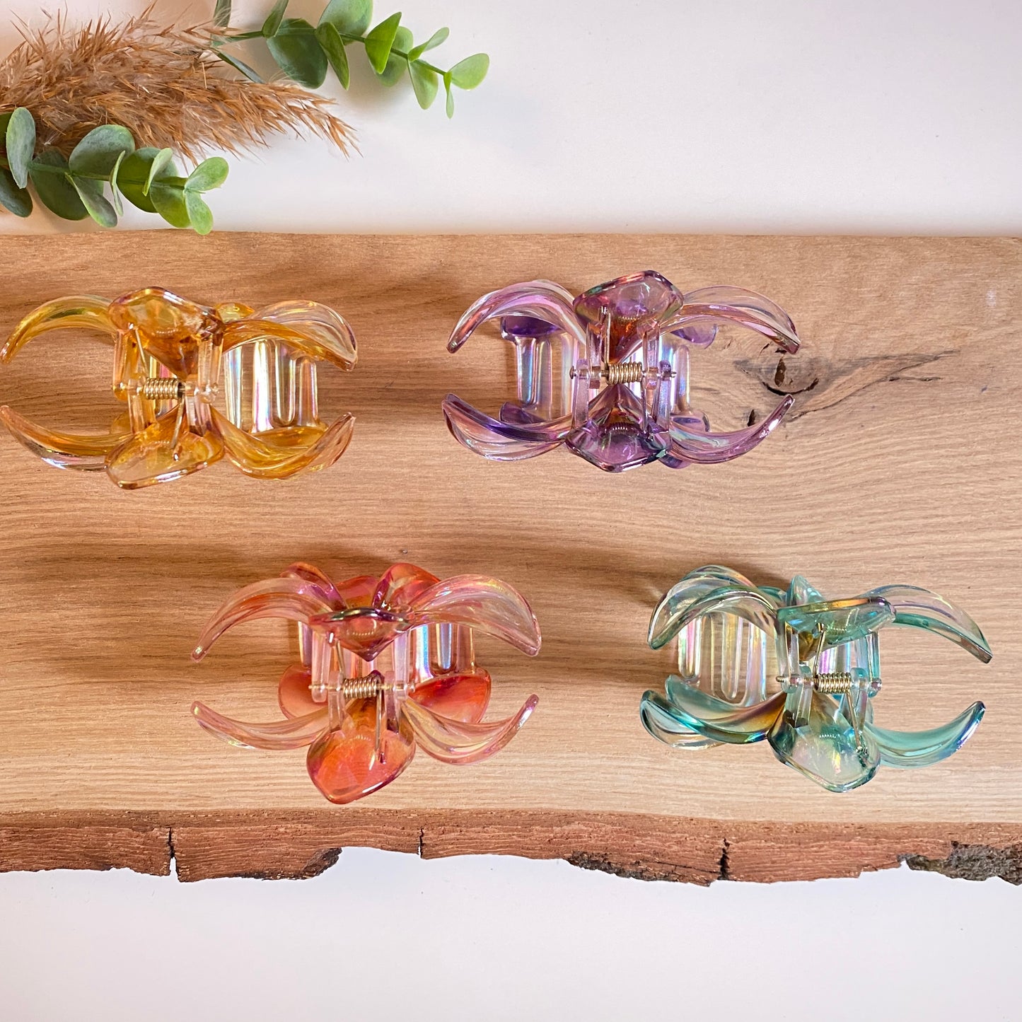 Haarklammer Flower -Glaze-