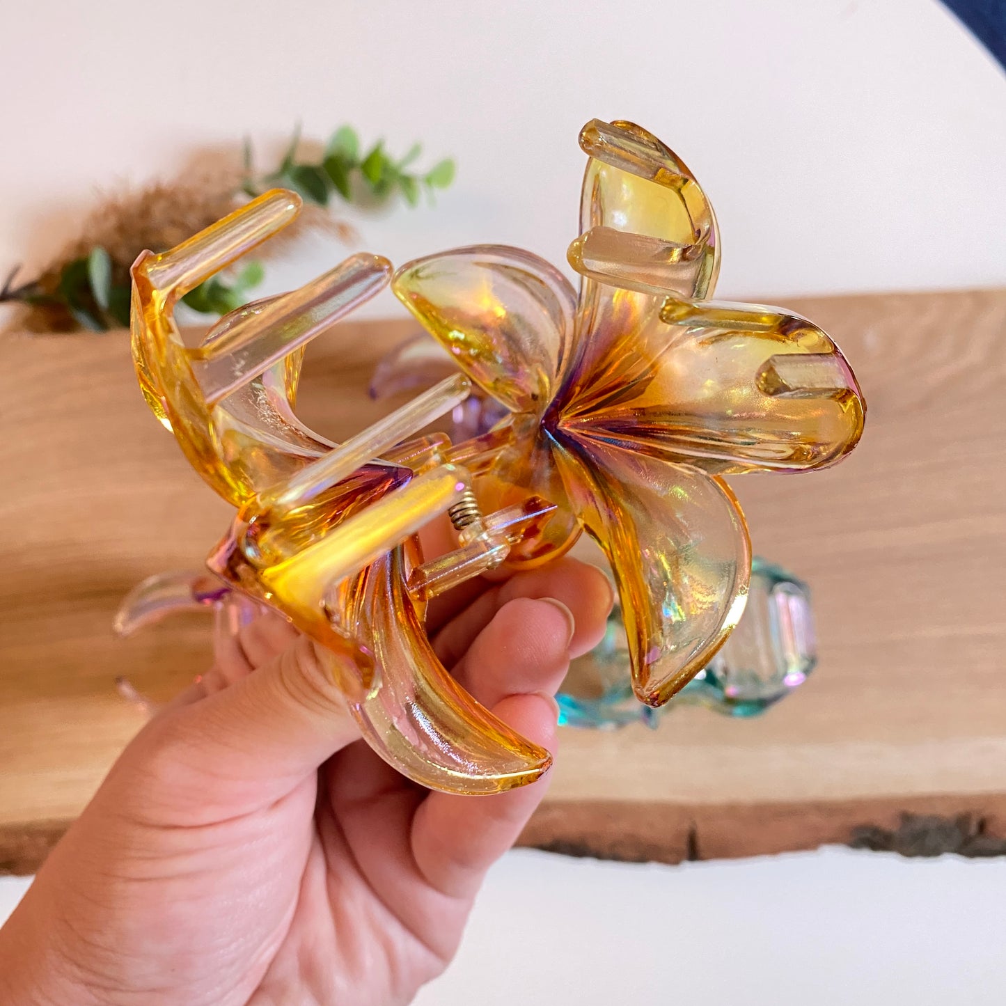 Haarklammer Flower -Glaze-