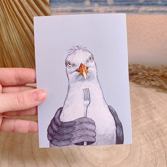 Karte -Hungrige Möwe-