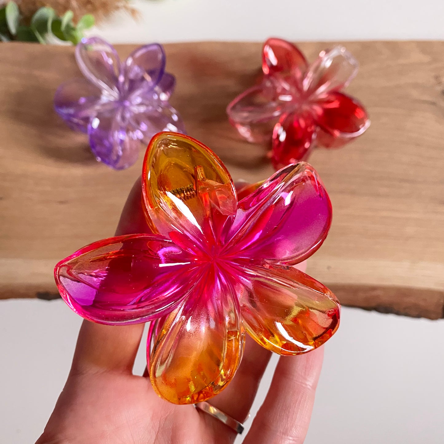 Haarklammer Flower -Verlauf-