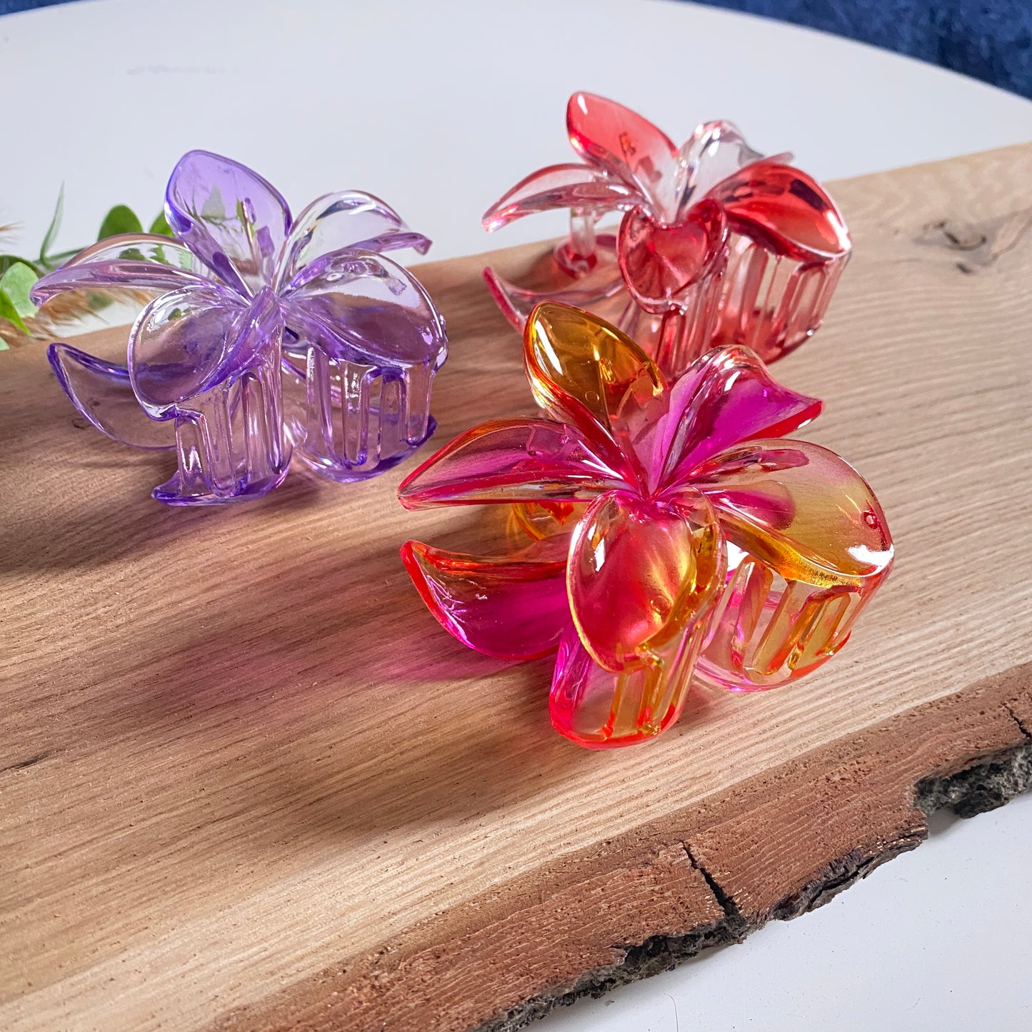 Haarklammer Flower -Verlauf-