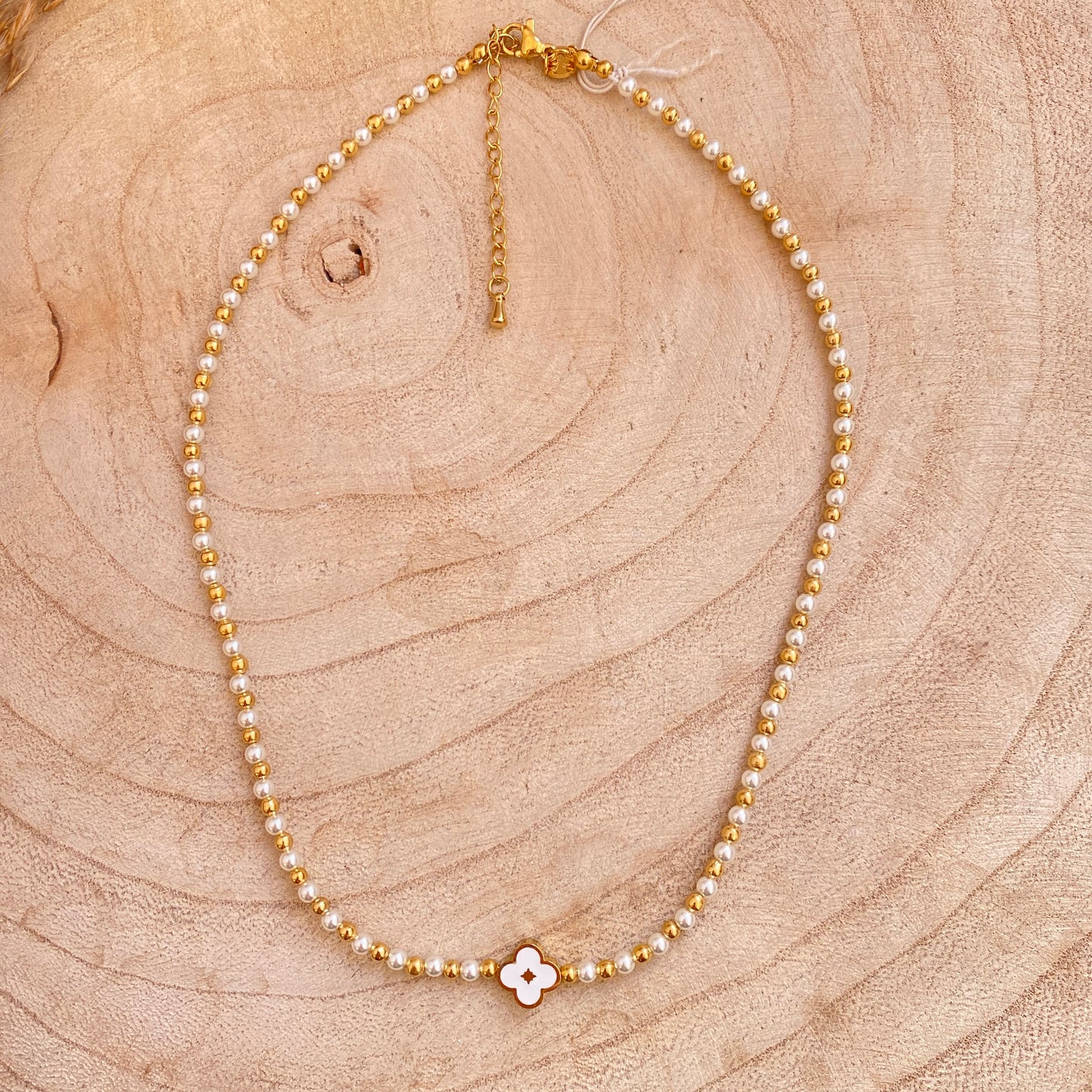 Kleeblatt Weiß/Gold Mix