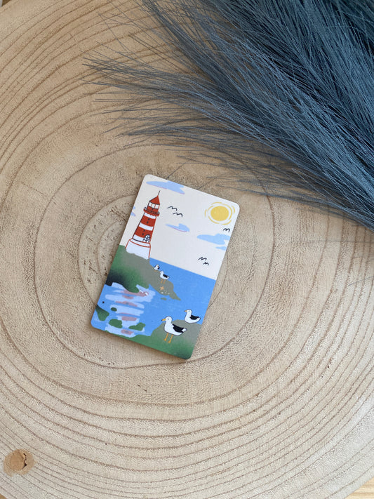 Magnet -Möwen mit Leuchtturm-