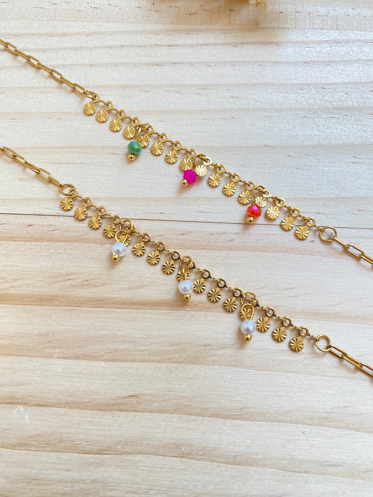 Armband -Sonnen Coins Perlen-