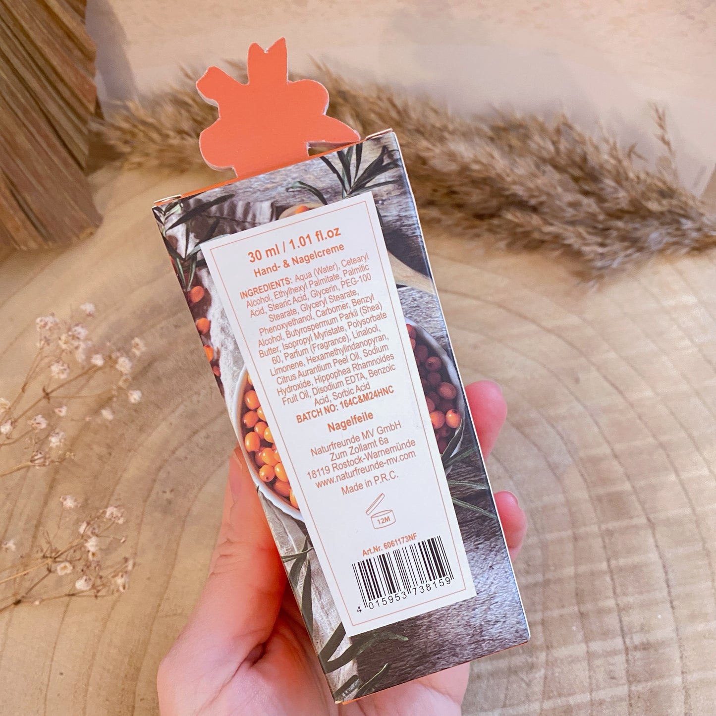 Sanddorn Hand- & Nagelcreme mit Nagelfeile