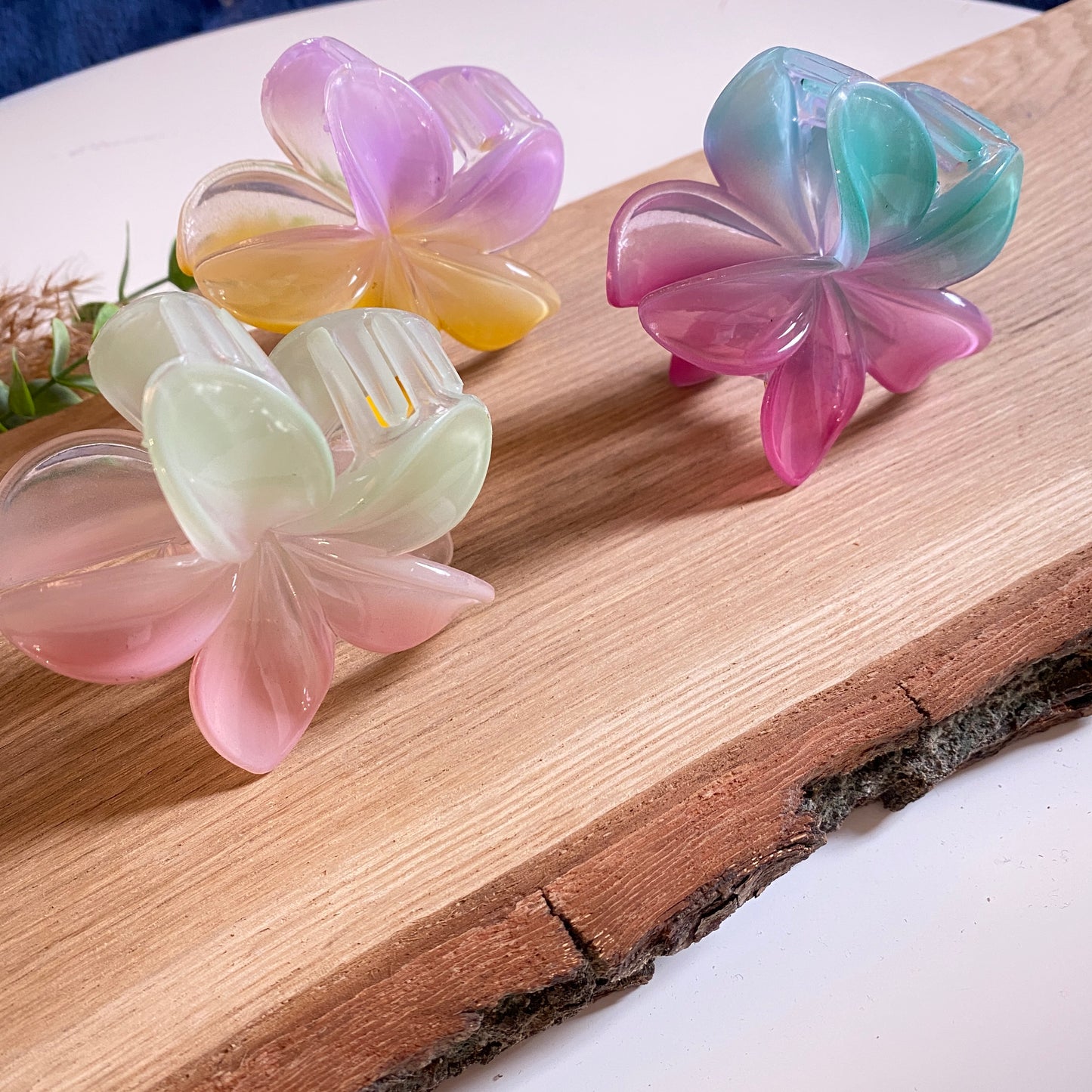 Haarklammer Flower -Pastell-