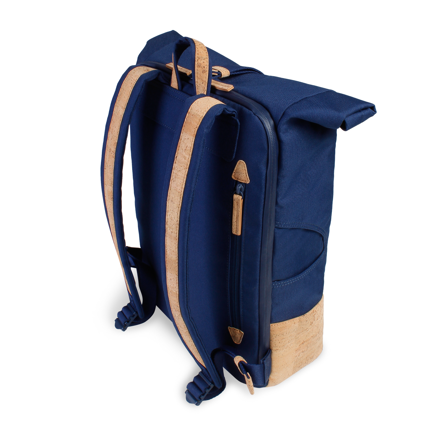 Rucksack Sperling Rolltop Daily *Blau/Kork Hellbraun*