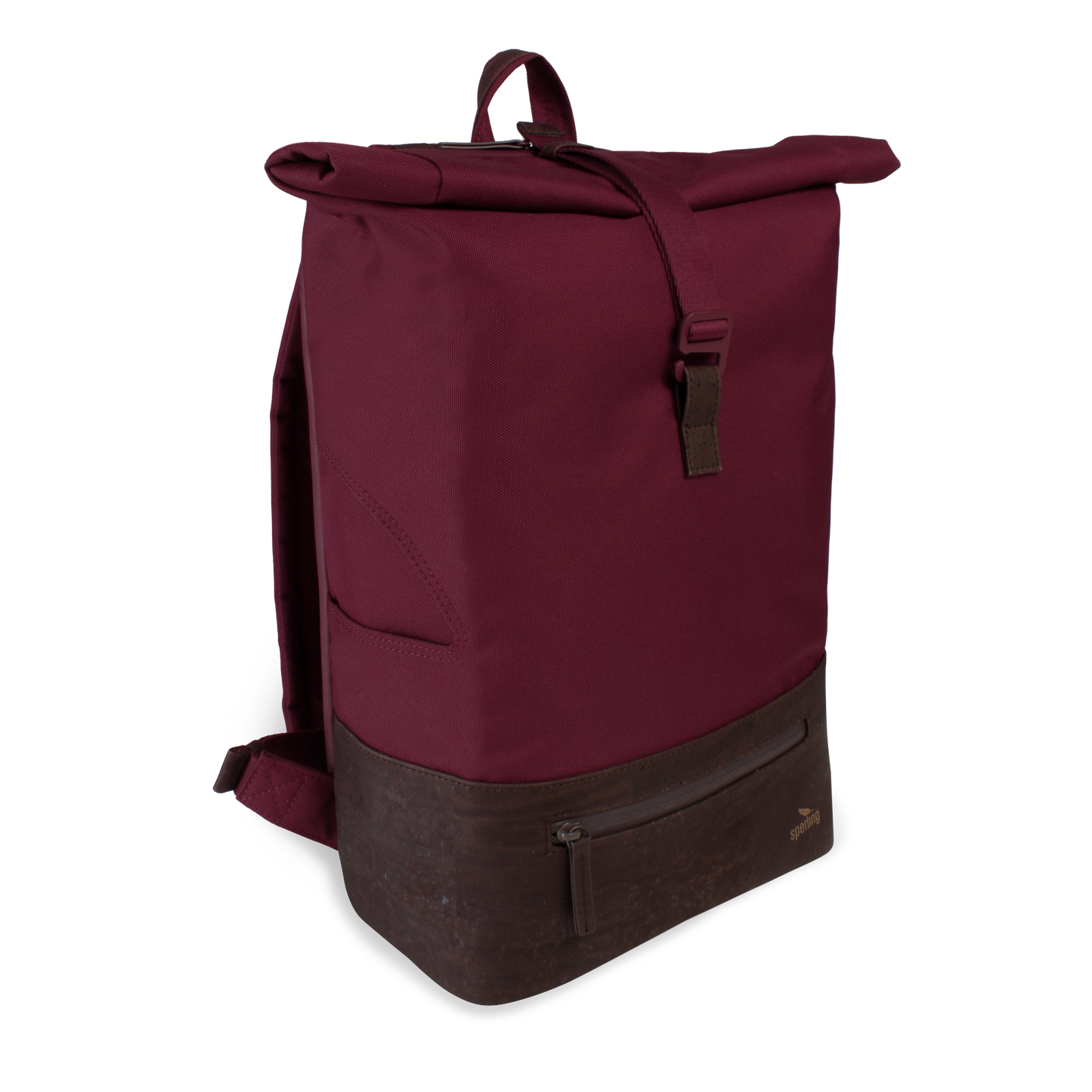Rucksack Sperling Rolltop Daily *Bordeaux/Kork Braun*
