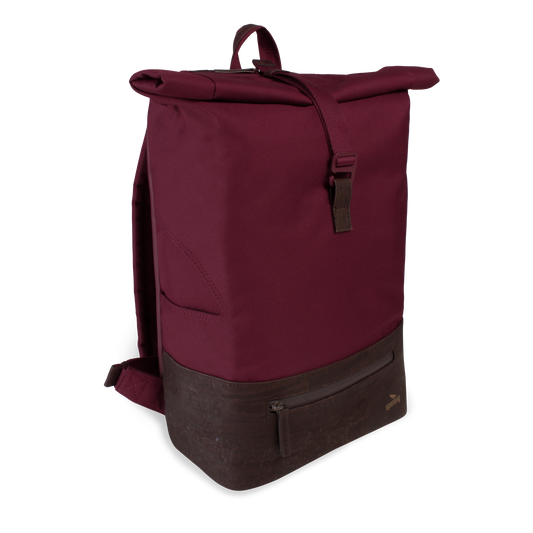 Rucksack Sperling Rolltop Daily *Bordeaux/Kork Braun*
