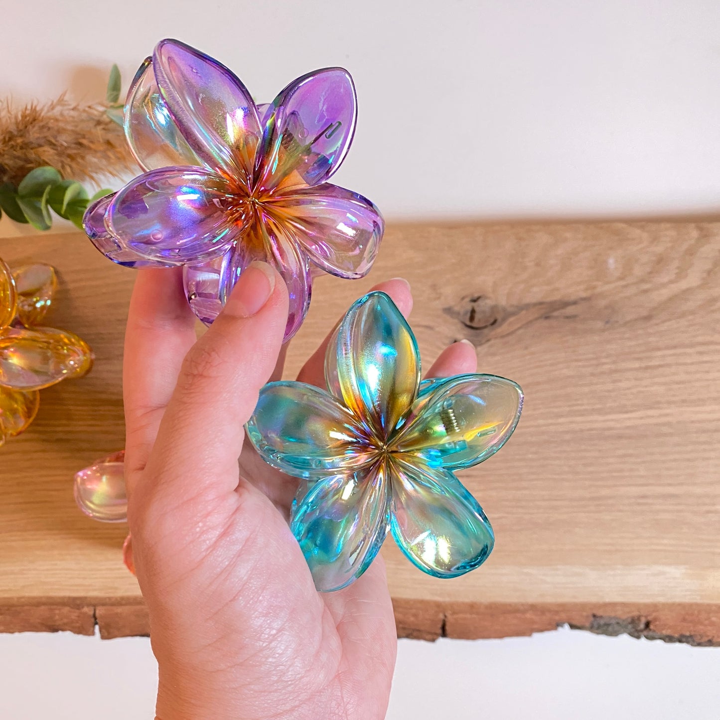 Haarklammer Flower -Glaze-
