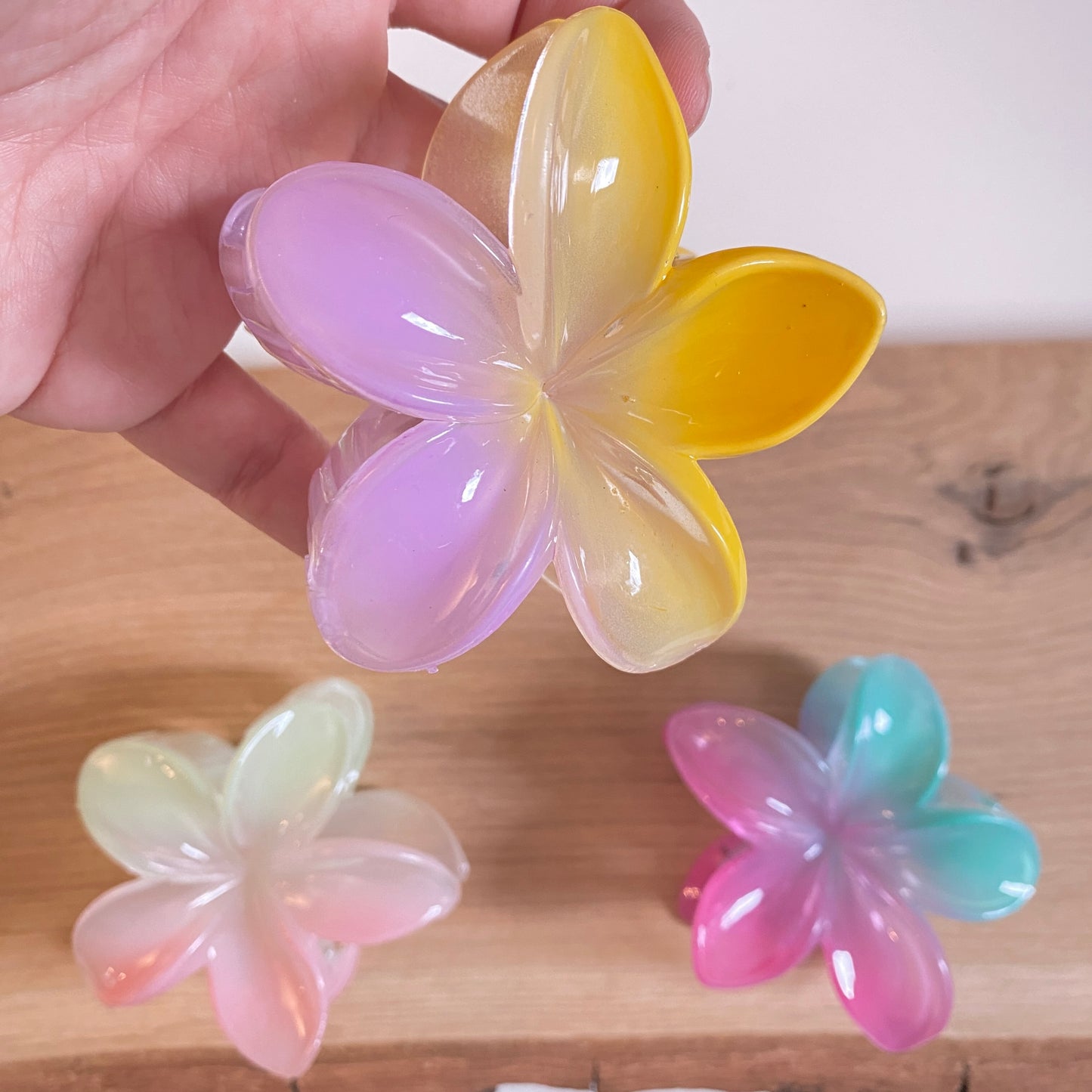 Haarklammer Flower -Pastell-
