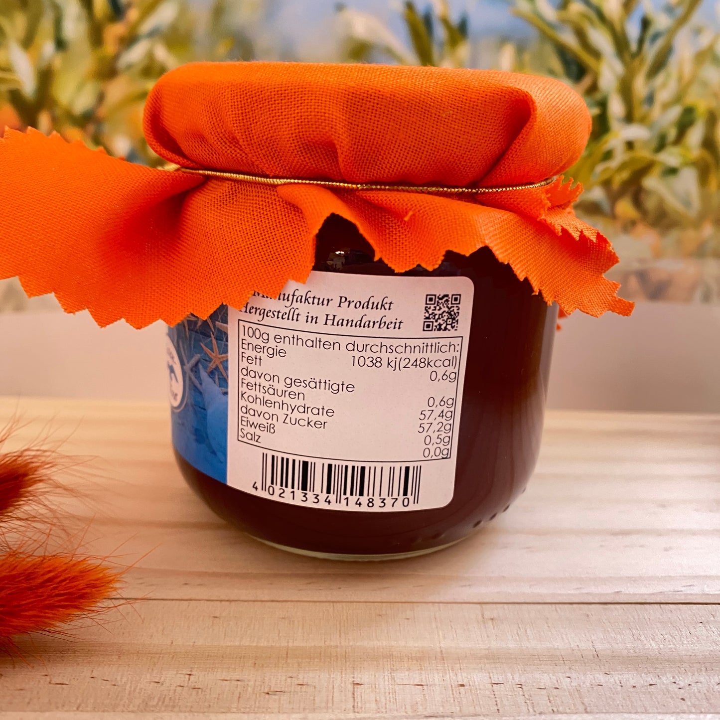 Sanddorn Himbeer Konfitüre -Süße Beute- 210g