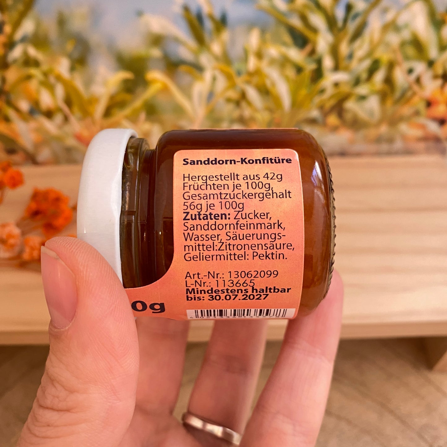 Sanddorn Pur Konfitüre -Probiergröße- 50g