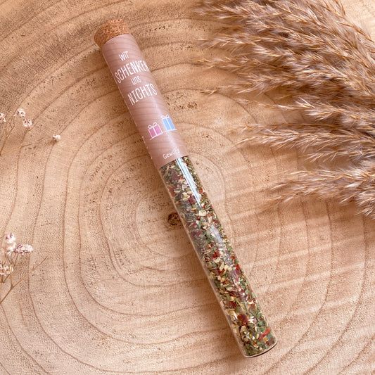 Gewürz im Reagenzglas -Wir schenken uns nichts-