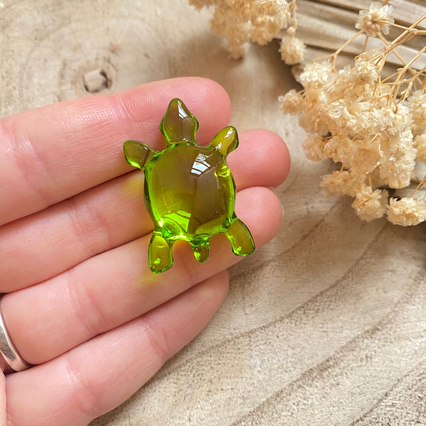 Badeperle -Schildkröte Grün Kiwi-