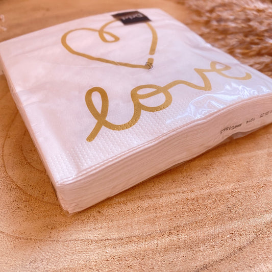 Servietten 25x25 cm -LOVE-