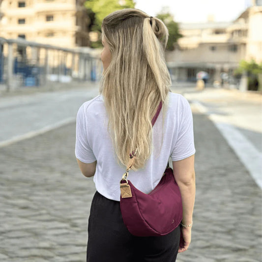 Moonbag Sperling Easy *Bordeaux/Kork Hellbraun*