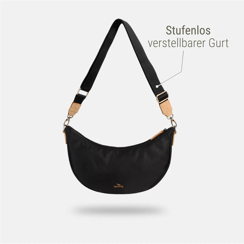 Moonbag Sperling Easy *Schwarz/Kork Hellbraun*
