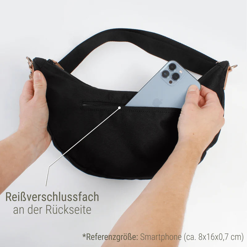 Moonbag Sperling Easy *Schwarz/Kork Hellbraun*