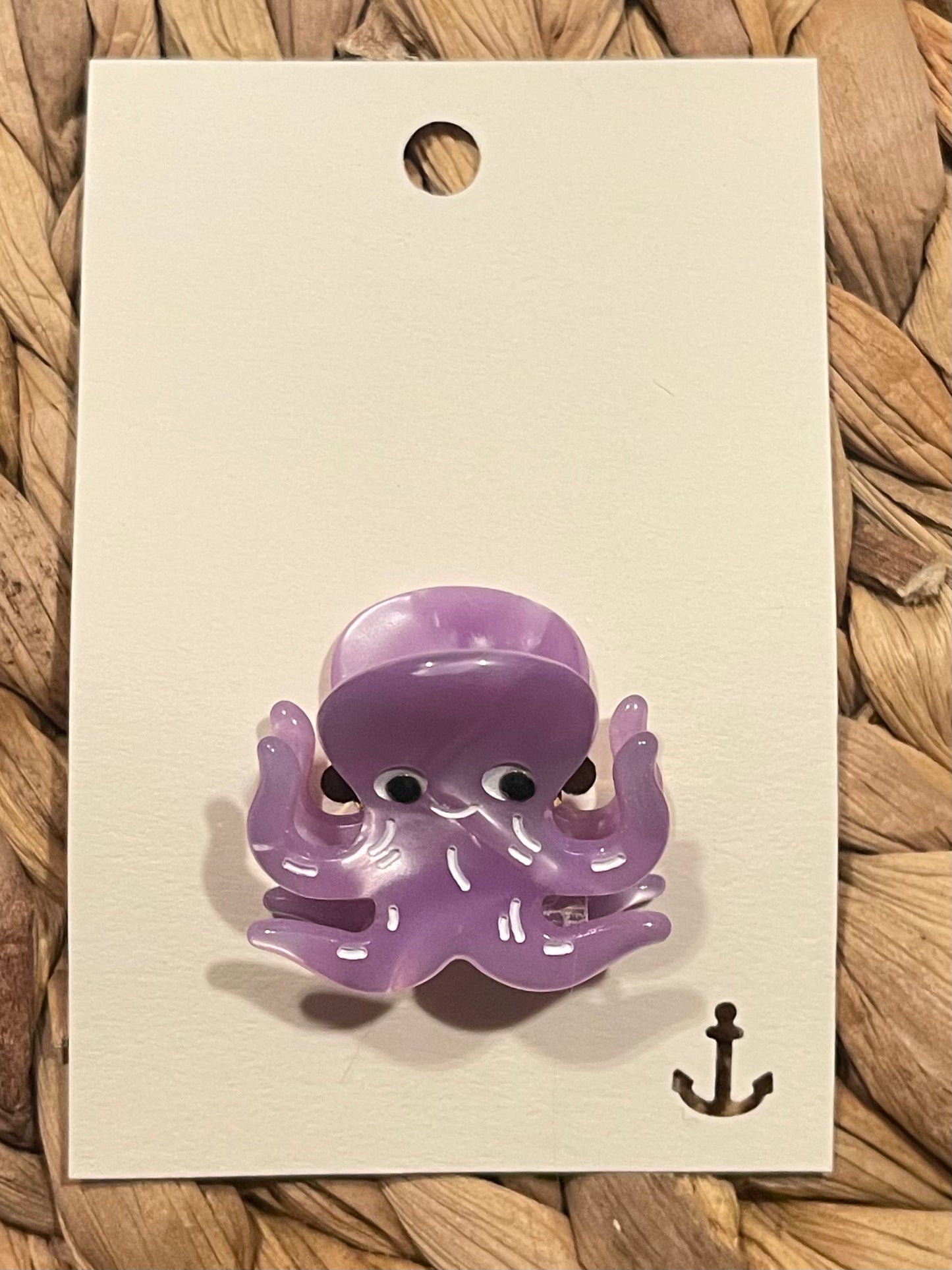 Haarklammer klein -Oktopus Flieder-