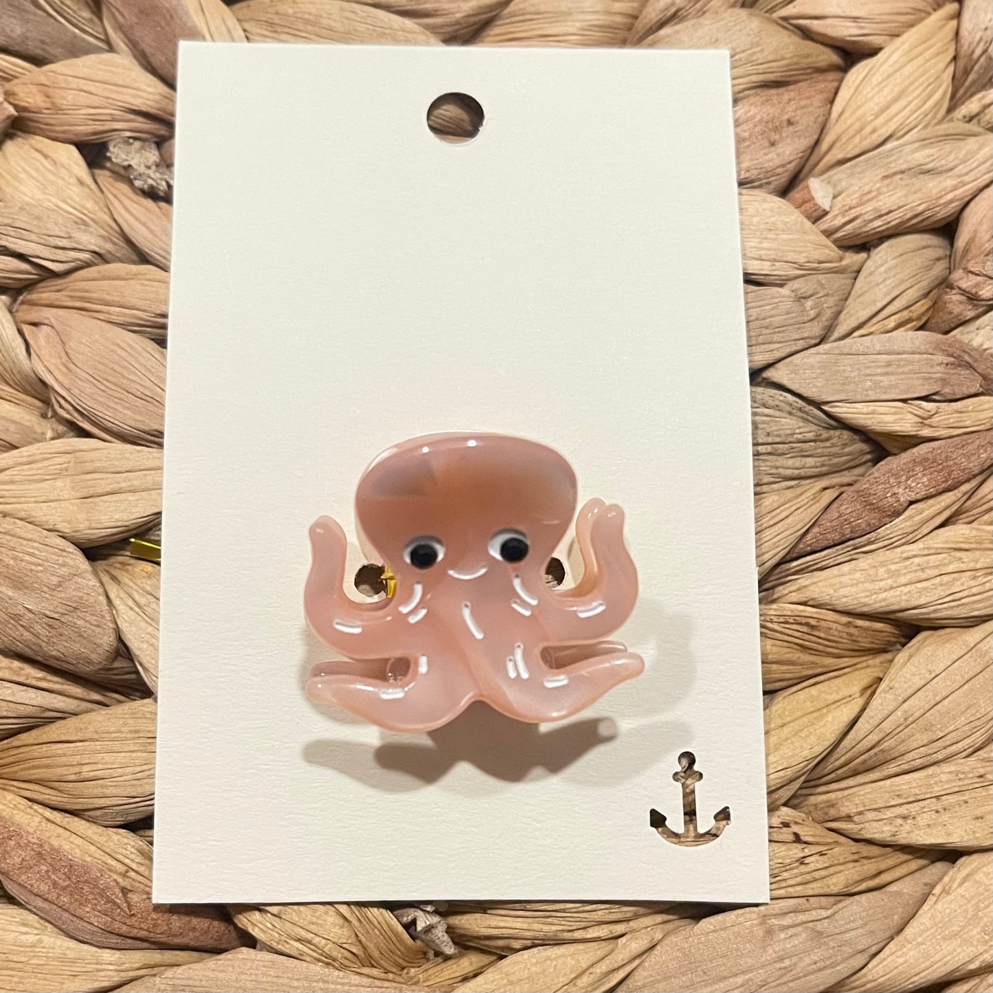 Haarklammer klein -Oktopus Rosa-