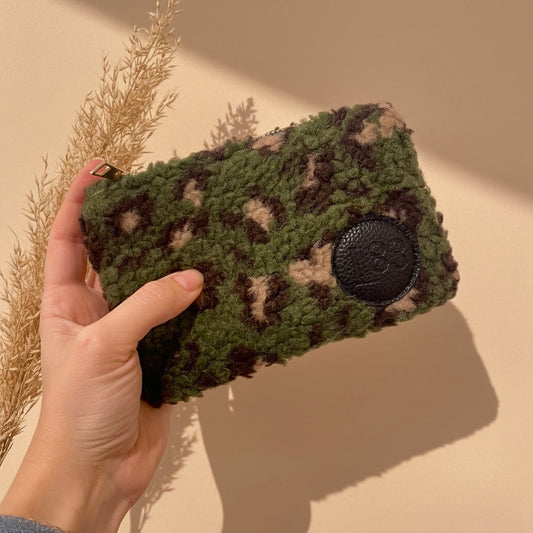 Täschchen Teddy -Leo Dunkelgrün-