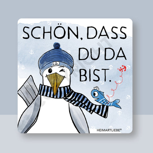 Untersetzer -Schön, dass du da bist-