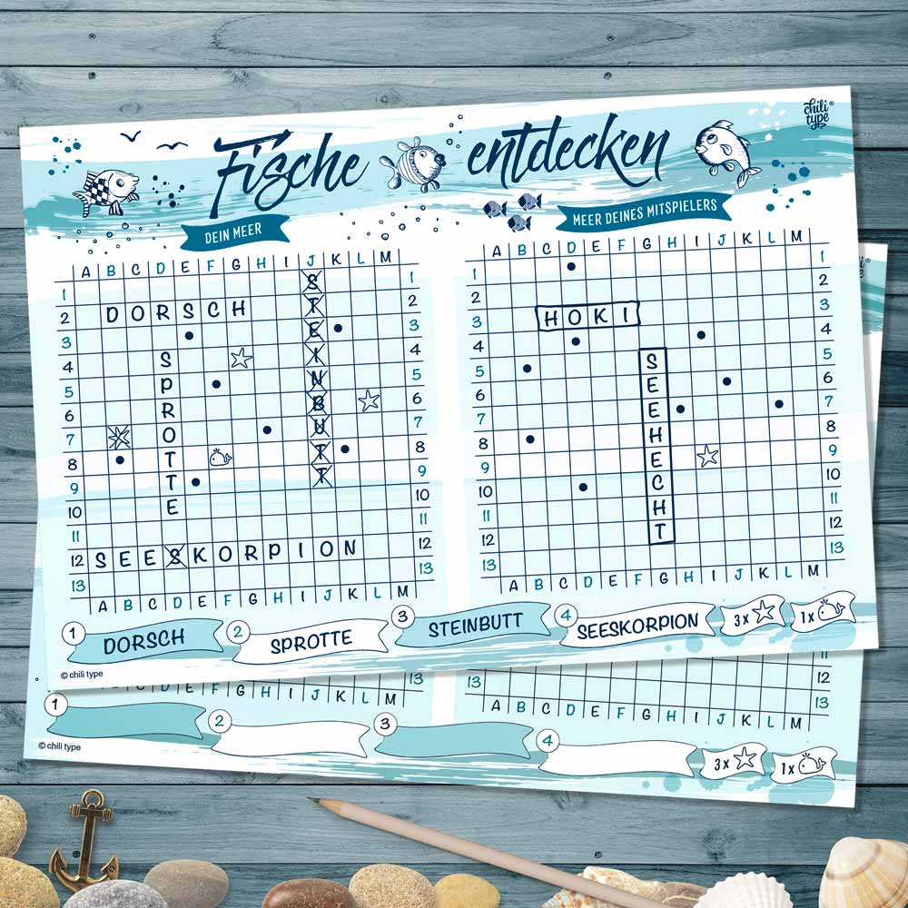 Spielblock A5 Fische entdecken