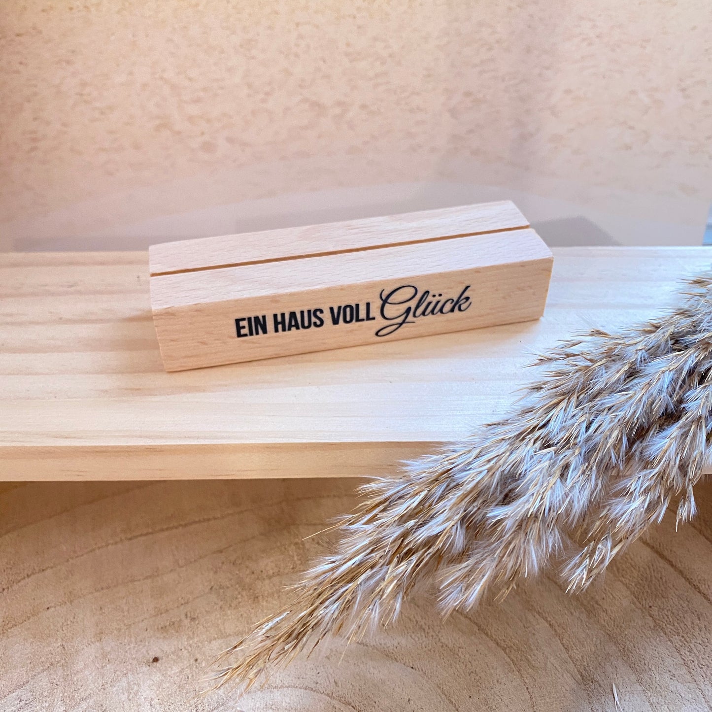 Kartenhalter -Ein Haus voll Glück-