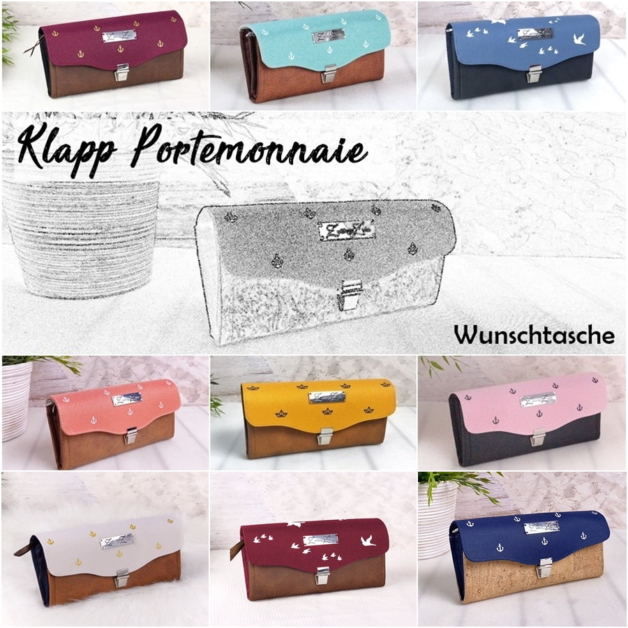 Klapp Portemonnaie *Wunschtasche*