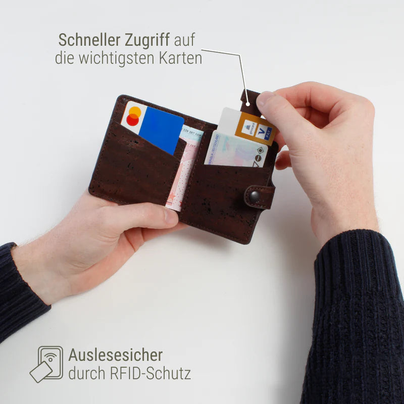 Geldbörse Sperling Minimal *Kork Braun*