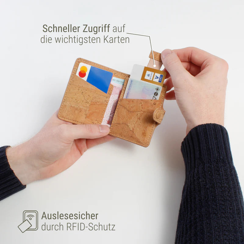 Geldbörse Sperling Minimal *Kork Hellbraun*