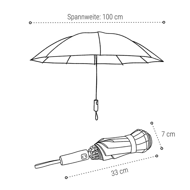 Regenschirm Sperling *Rainy* Schwarz