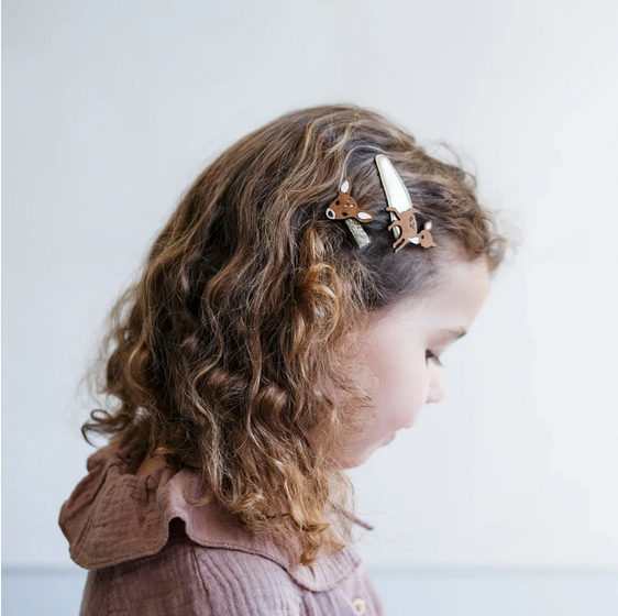 Haarclip Set -Rehkitze 4er-