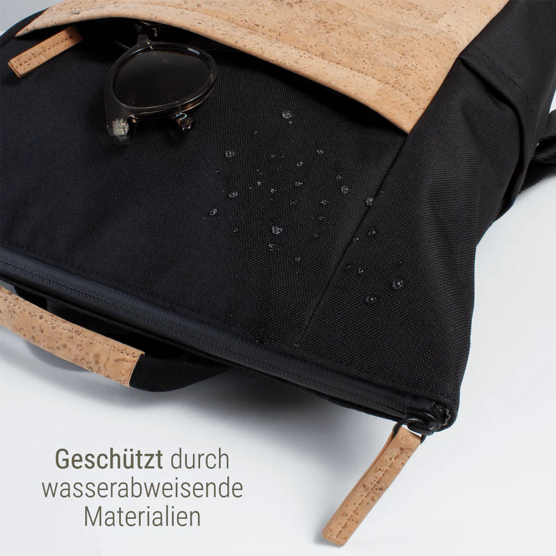 2 in 1 Rucksack/Tasche Sperling Triple *Schwarz/Hellbraun*
