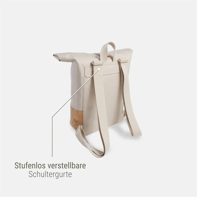 Rucksack Mini Sperling Rolltop Tiny *Sand/Kork Hellbraun*