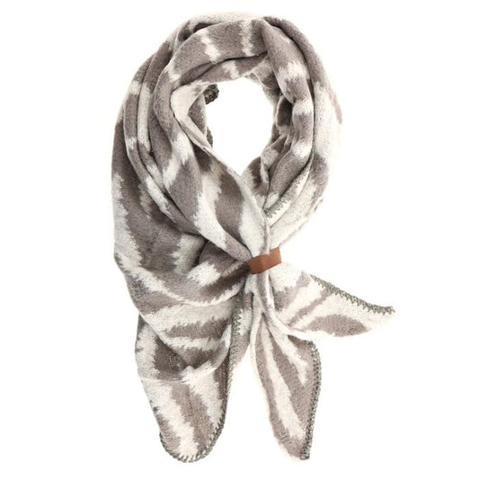 Schal Cebra -Hellgrau-