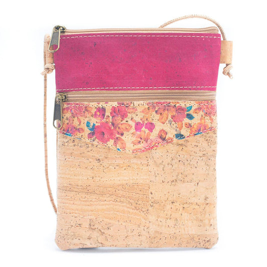 Handytasche Kork -Pink Dreieck-