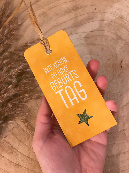 Gewürz Anhänger -Wie schön, du hast Geburtstag-