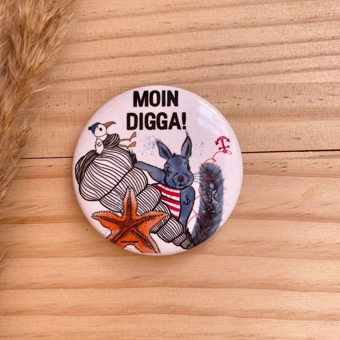 Flaschenöffner/Magnet -Moin Digga-