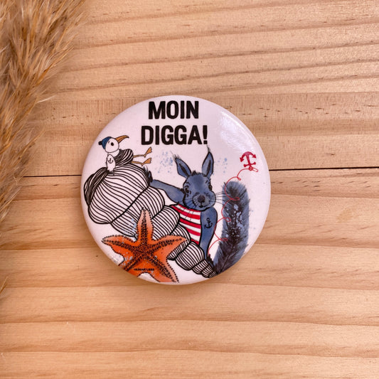 Flaschenöffner/Magnet -Moin Digga-