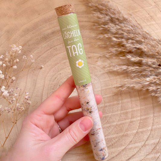 Gewürz im Reagenzglas -Ein kleines Lächeln für den Tag-