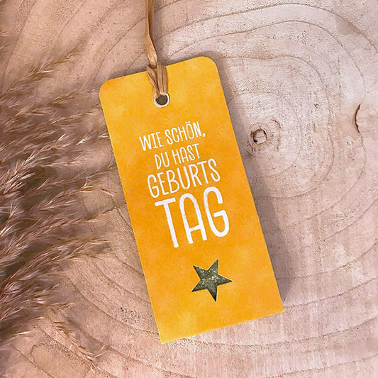 Gewürz Anhänger -Wie schön, du hast Geburtstag-