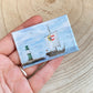Magnet -Warnemünde Molenfeuer Grün / Kogge-
