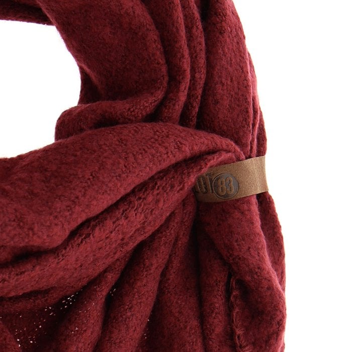 Schal Uni -Bordeaux-