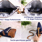 Fold-Over Tasche *Papierboot* Weiß/Rosa/Kork Hellbraun