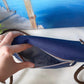 Fold-Over Tasche *Papierboot* Weiß/Rosa/Kork Hellbraun