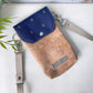 Handytasche *Anker* Gold/Nachtblau/Kork Hellbraun